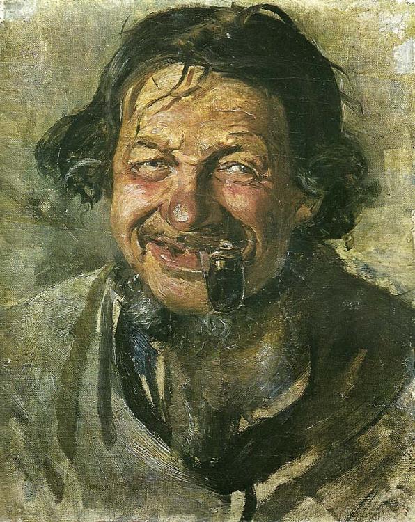 Michael Ancher den leende lars gaihede oil painting image